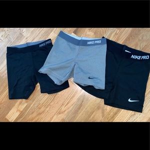 Nike Pro spandex biker shorts